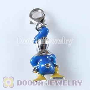 Sterling Silver Tscharm Jewelry Charms Enamel Donald Duck