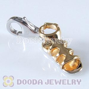 Gold Plated Sterling Silver Tscharm Jewelry Sandal Charms