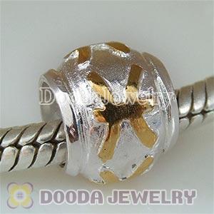 Gold Plated European Style Zodiac Sign Pisces Beads