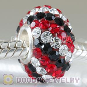 European style Austrian crystal beads with 90 crystal rhinestones