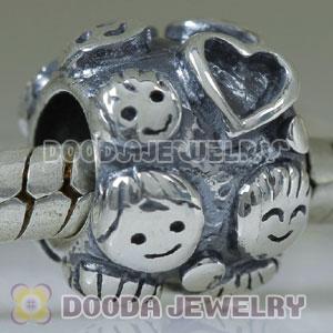925 Sterling Silver European Style Limited Family Ties Charm Beads