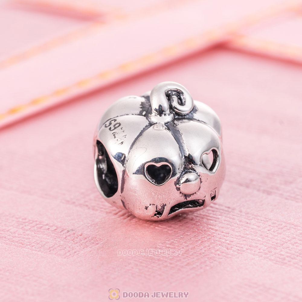 Jack o Lantern Pumpkin Charm Bead for Halloween