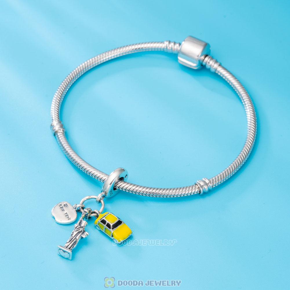 New York Highlights Enamel Dangle Charms