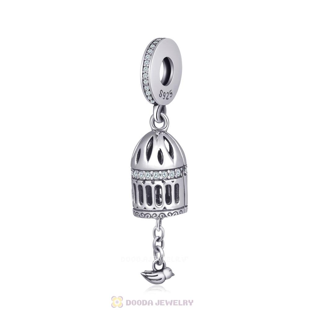 Bird Cage Sterling Silver Charms
