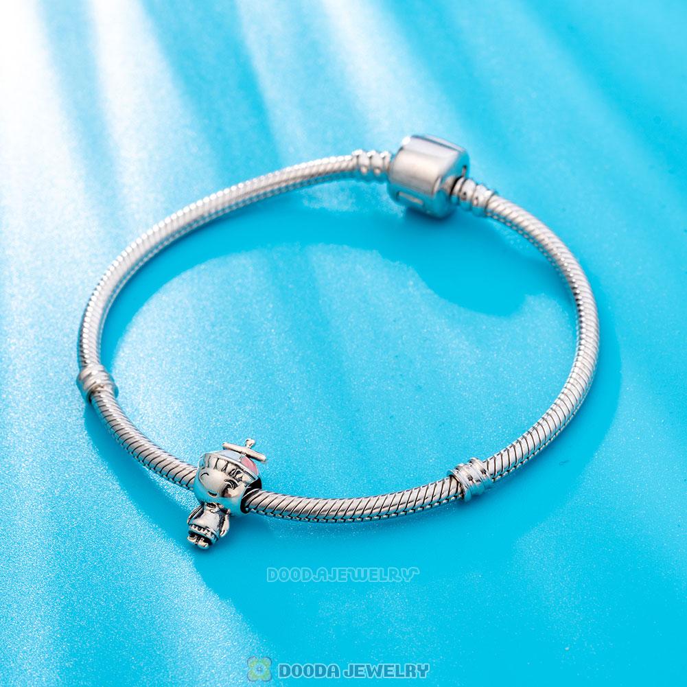 925 Solid Sterling Silver Propeller Hat Boy Charm