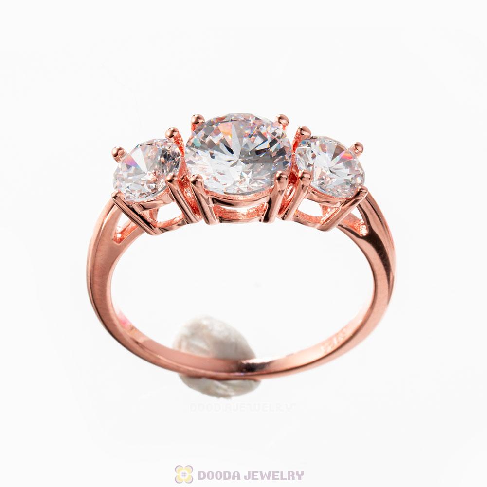 Sparkling Elegance Ring in Rose Gold