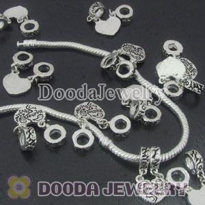 Wholesale European style silver plated beads and charms