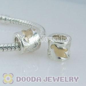 Wholesale European style silver plated beads and charms