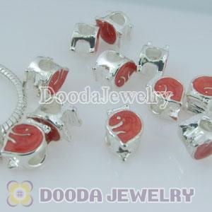 Wholesale European style silver plated beads and charms