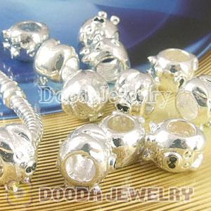 Wholesale European style silver plated beads and charms