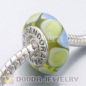 925 sterling silver single core Jewelry murano glass beads with thread