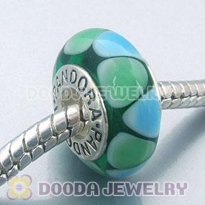 925 sterling silver single core Jewelry murano glass beads with thread