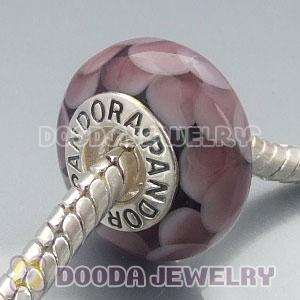 925 sterling silver single core Jewelry murano glass beads with thread