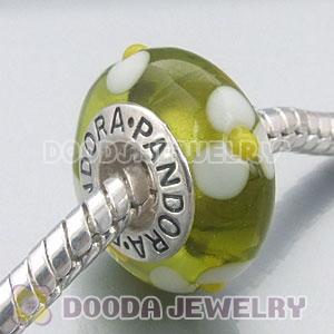 925 sterling silver single core Jewelry murano glass beads with thread