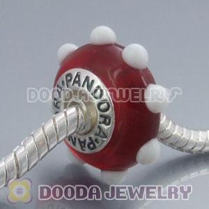 925 sterling silver single core Jewelry murano glass beads with thread