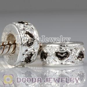 Wholesale European silver plated alloy love to love beads