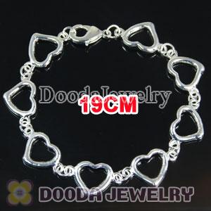 Wholesale 19CM Silver Plated Alloy Tscharm Jewelry Love to Love Bracelet Chain with Lobster Clip