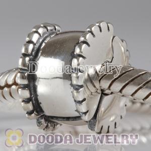Beveled Silver Clip Beads fit European, Largehole Jewelry Bracelet