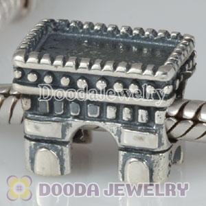 925 Sterling Silver Triumphal arch Charm Beads fit on European Largehole Jewelry Bracelet