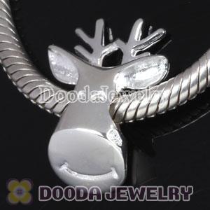 925 Sterling Silver Holiday Rudolf Charm Bead