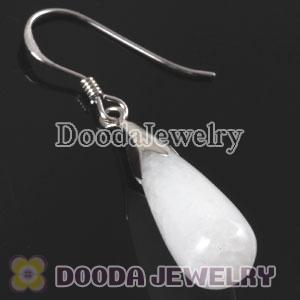 925 Sterling Silver Charm Drop Earring Dangle White Stone