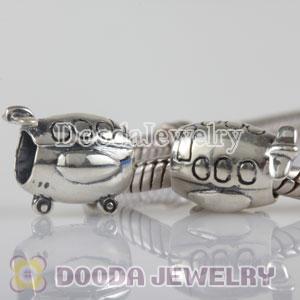 925 Sterling Silver Airplane Beads fit on European Largehole Jewelry Bracelet