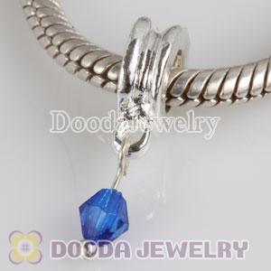 Wholesale European Style Silver Plated Alloy Beads Dangle Birthstone Charms
