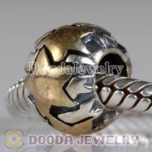 Gold Plated Star Sterling Silver Charms fit European Largehole Jewelry Beads
