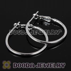 Dia 20mm 925 Sterling Silver Charm Jewelry Earring