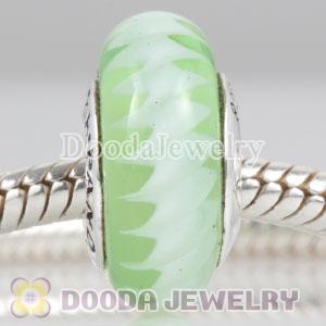 925 sterling silver single core murano glass beads with thread