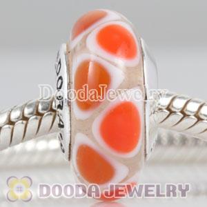 925 sterling silver single core murano glass beads with thread