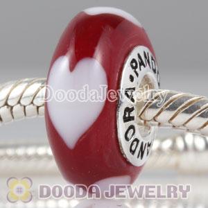 925 sterling silver single core murano glass beads with thread