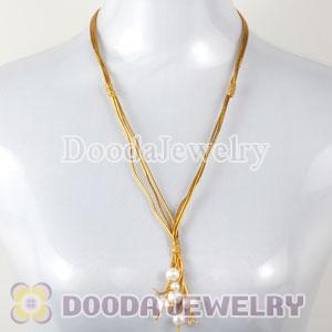 Wholesale Fashion Freshwater Pearl Hand Knitted Necklace