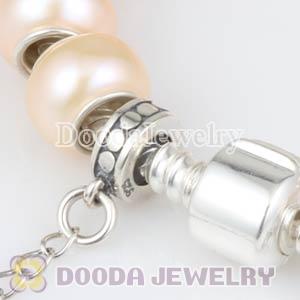 19cm Freshwater Pearl Silver Snake Bracelet European Style