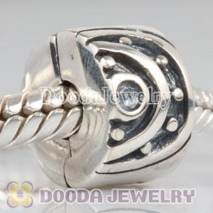Sterling Silver Clip Beads fit European Largehole Jewelry Bracelet
