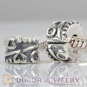 925 Sterling Silver Love Clip Beads European Compatible