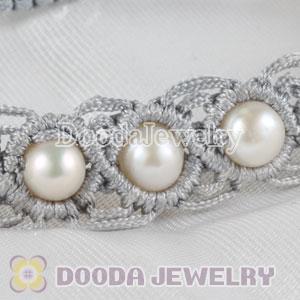 Fashion Hand Knitted Adjustable Grey Bracelet for Kid