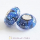 Handmade European Dark Blue Murano Glass Beads