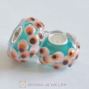 Handmade European 3d Eyes Murano Glass Beads In 925 Silver Core Wholesale