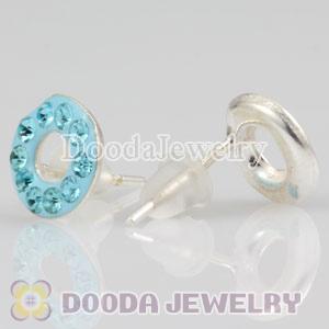 Sterling Silver Austrian crystal Stud Earrings