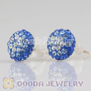 Sterling Silver Fashion Austrian crystal Stud Earrings