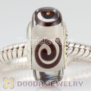 2011 new murano glass beads with 925 sterling silver thread core