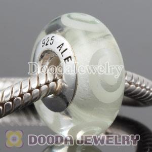 2011 new murano glass beads with 925 sterling silver thread core