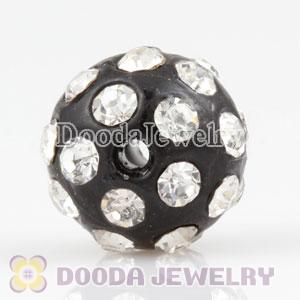 Wholesale 10mm handmade Style Plastic Beads with Crystal