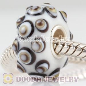 Murano glass beads in 925 silver core European compatible