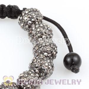 Wholesale handmade Bracelets with Black Crystal Disco Beads