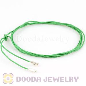 Green Poly Cord with 925 Silver Ends European Compatible