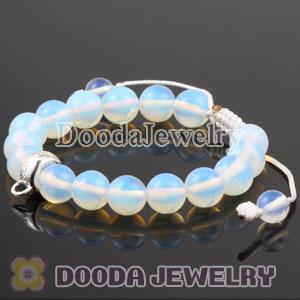 handmade Style Tscharm Jewelry Charm Bracelet Opal and Sterling Silver Beads