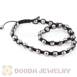 Wholesale handmade Inspired Necklace with Faceted Black Beads
