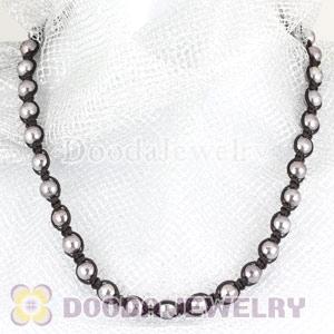 Wholesale handmade Inspired Necklace with Faceted Black Beads